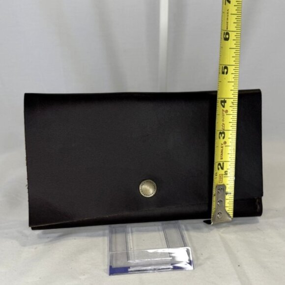 Portland Leather, Rancher Wallet/Clutch, Dark Brown (Grizzly?), BNNU - Picture 6 of 10